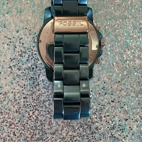 Fossil Stella Large Aluminum Woman or Man Unisex Chronograph  display picture 2